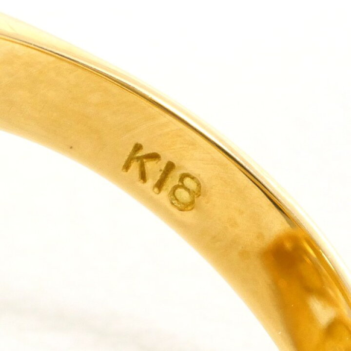 楽天市場】K18 18金 YG イエローゴールド リング 指輪 10号 アコヤ真珠  