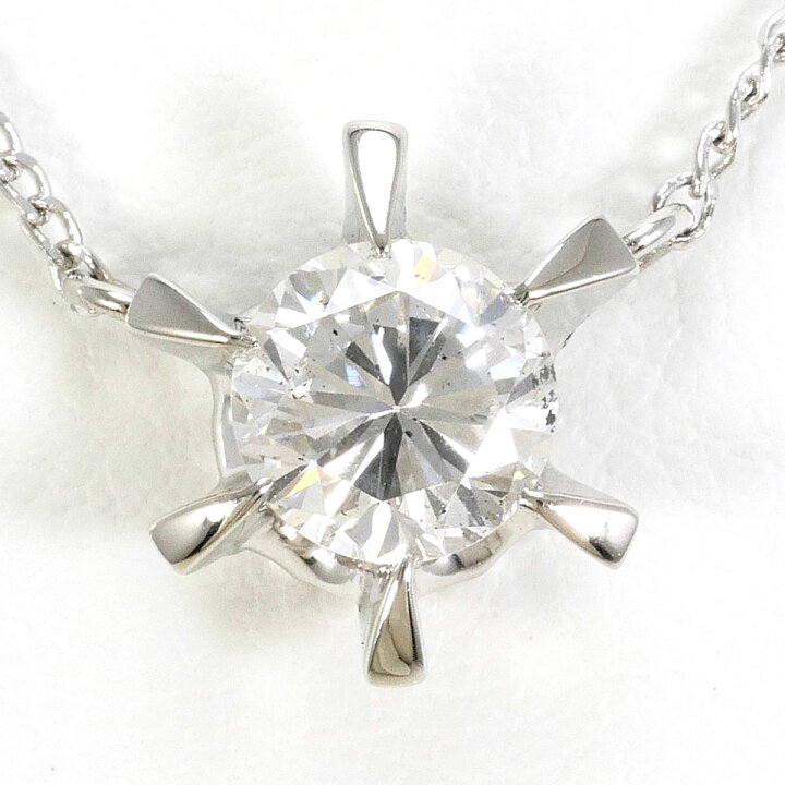 楽天市場】PT850/プラチナ ネックレス ダイヤ 0.550ct I1 鑑定書 約 