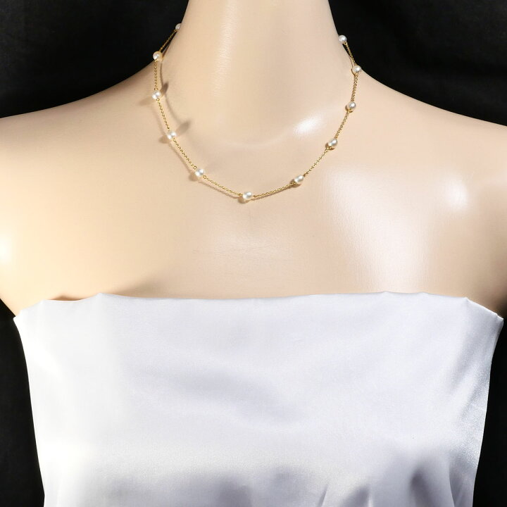 楽天市場】タサキ TASAKI 田崎真珠 K18YG ネックレス パール 約40cm 総 