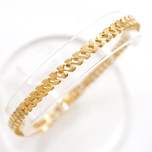 Wonder Price: K18 18-karat gold YG yellow gold bracelet metal used jewelry ★★ giftwrapping for ...