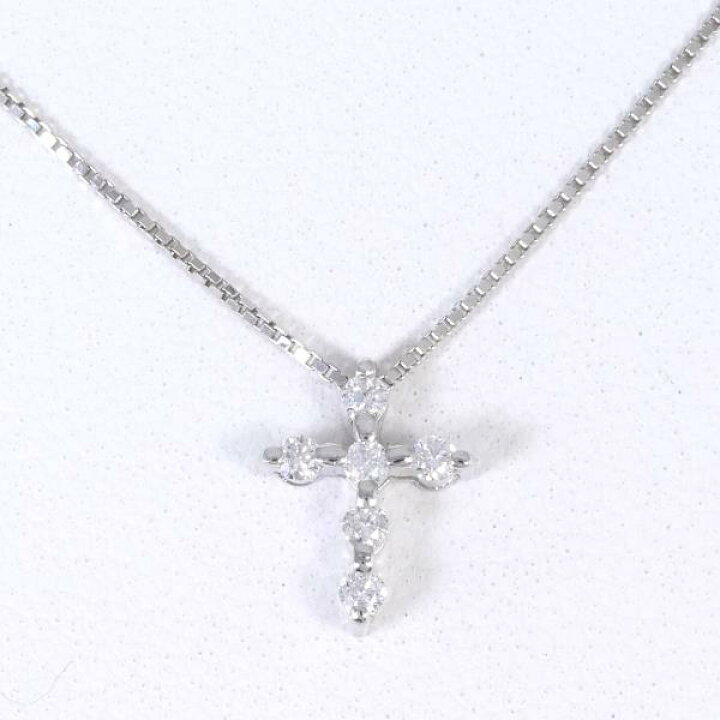 楽天市場】PT850 プラチナ ネックレス ダイヤ 0.09 総重量約1.9g 約40cm ジュエリー 中古 送料無料 新品同様 【中古】【あす楽】 ギフトラッピング無料 : ワンダープライス 楽天市場店