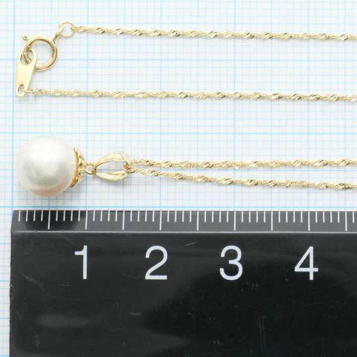 楽天市場】K18 18金 YG イエローゴールド ネックレス パール 総重量約  