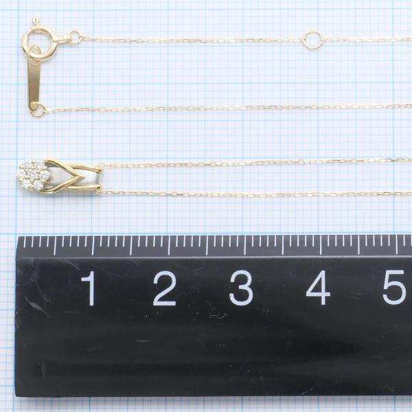 楽天市場】PT900 プラチナ K18YG ネックレス ダイヤ 0.08 総重量約1.2g 