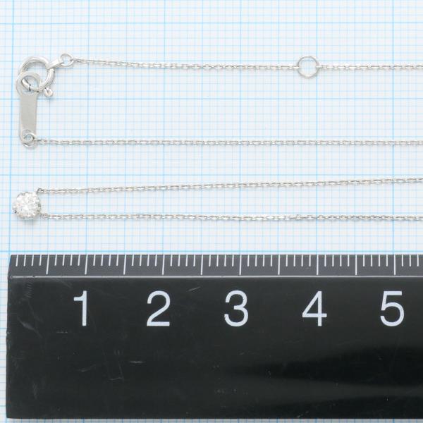 楽天市場】4℃ PT850 ネックレス ダイヤ (約0.1ct) 総重量約1.4g 約40cm