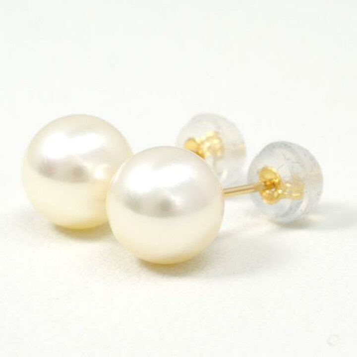 楽天市場】K18 18金 YG イエローゴールド ピアス パール 総重量約1.4g  