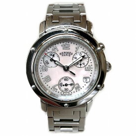 エルメス Hermes クリッパー ナクレ クロノグラフ CL1.310 クォーツ 時計 腕時計 レディース 送料無料 【中古】【あす楽】