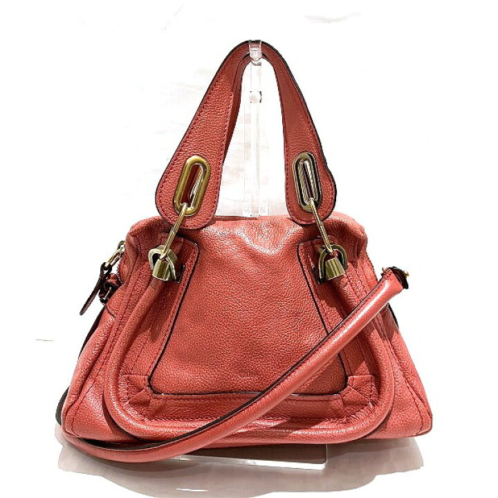 楽天市場】クロエ Chloe パラティ 2WAY レザー レッド系 バッグ  