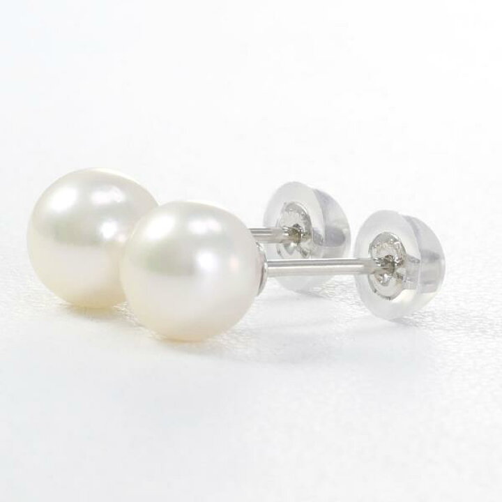 楽天市場】PT900 プラチナ ピアス パール 総重量約0.9g ジュエリー  