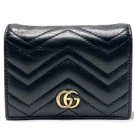 グッチ GUCCI GGマーモント 466492.0416 コンパクトウォレット 2つ折り財布 レディース 送料無料 【中古】【あす楽】