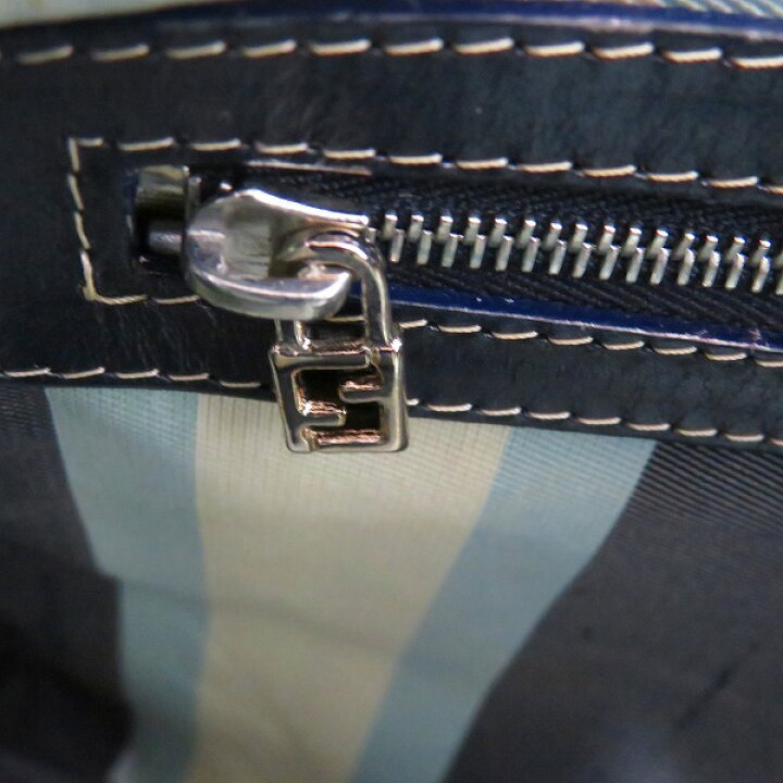 楽天市場】フェンディ FENDI マンマバケット ネイビー マーブル金具 