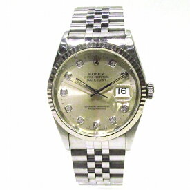 ロレックス デイトジャスト 16234G U番 新ダイヤ 自動巻 時計 腕時計 メンズ 送料無料 【中古】【あす楽】
