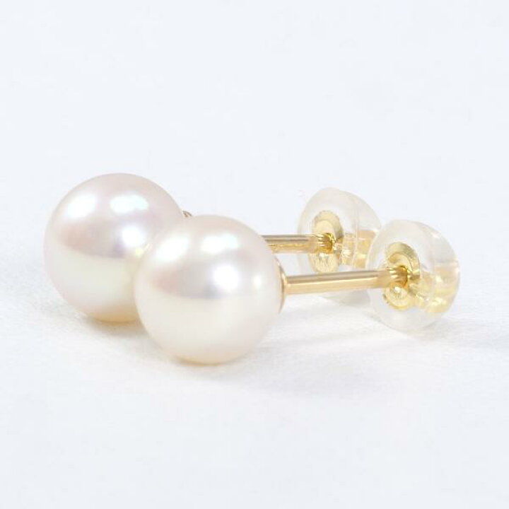 楽天市場】K18 18金 YG イエローゴールド ピアス パール 総重量約1.0g  