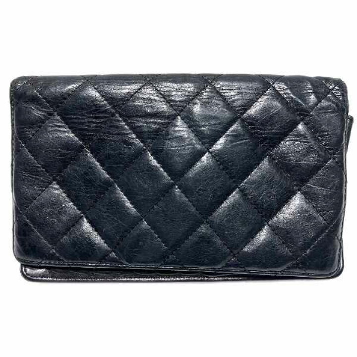 楽天市場】シャネル CHANEL マトラッセ2.25 ブラック×シルバー 長財布  