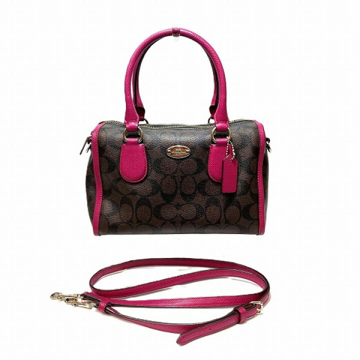 楽天市場】コーチ COACH シグネチャー ミニ ベネット サッチェル 