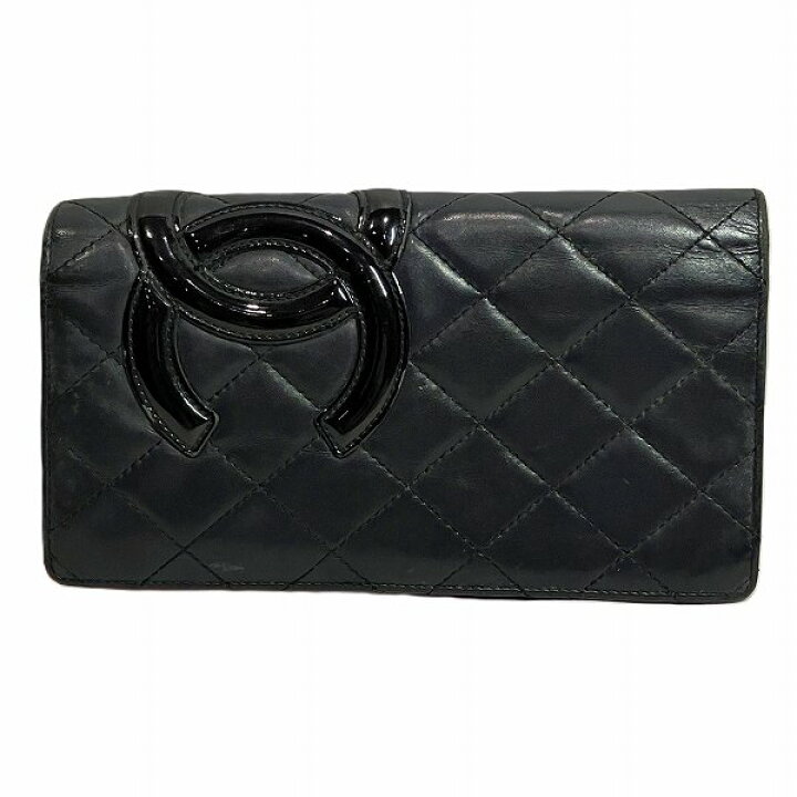 楽天市場】シャネル CHANEL カンボンライン 長財布 2つ折り財布 