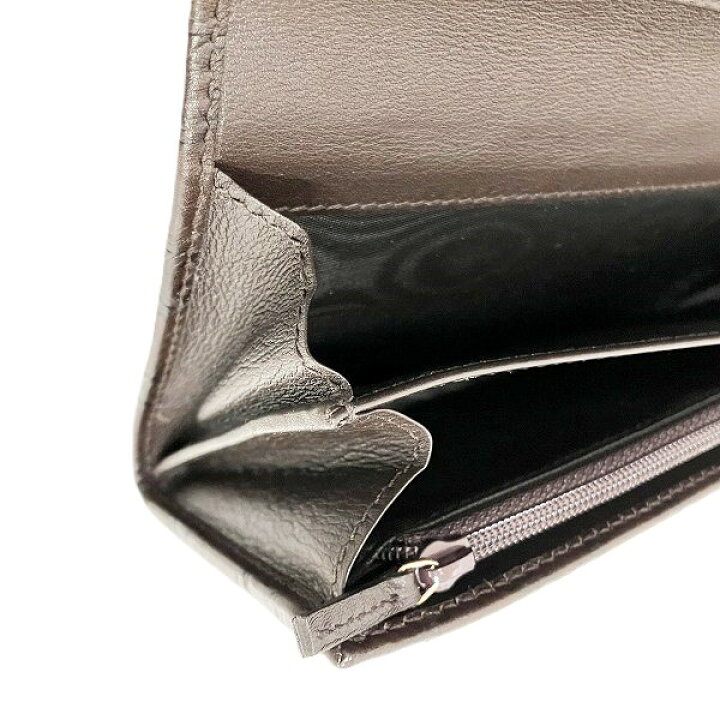 楽天市場】グッチ GUCCI グッチシマ 244946 ダークブラウン レザー 長  