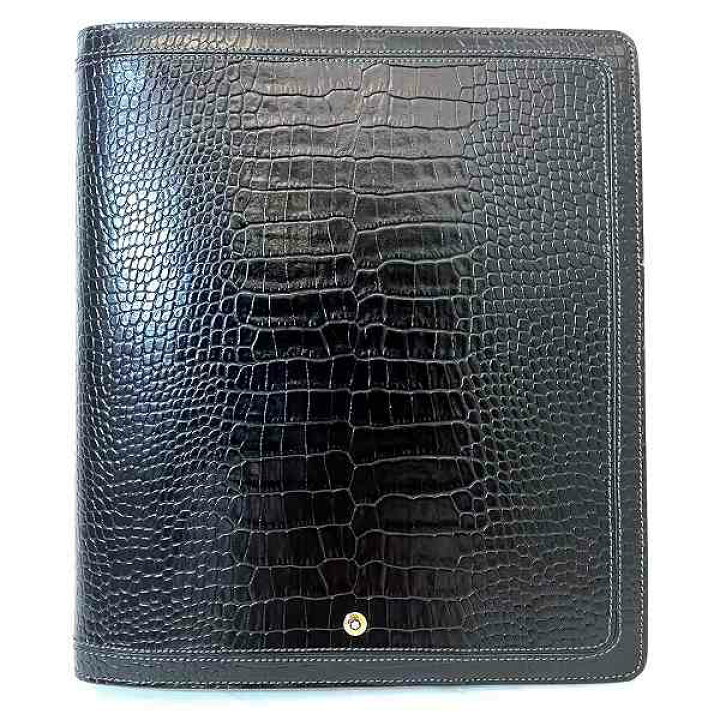 新品⭐︎MONTBLANC✨モンブランブックカバー手帳カバークロコ