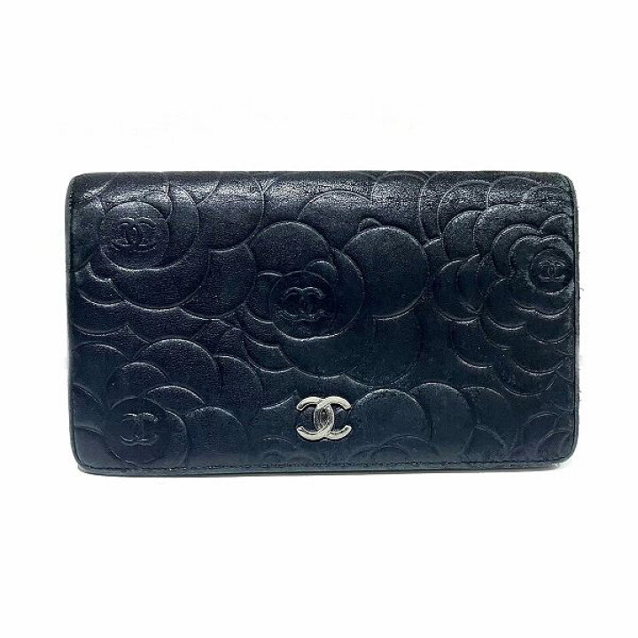 楽天市場】シャネル CHANEL カメリア ココマーク 長財布 2つ折り財布  