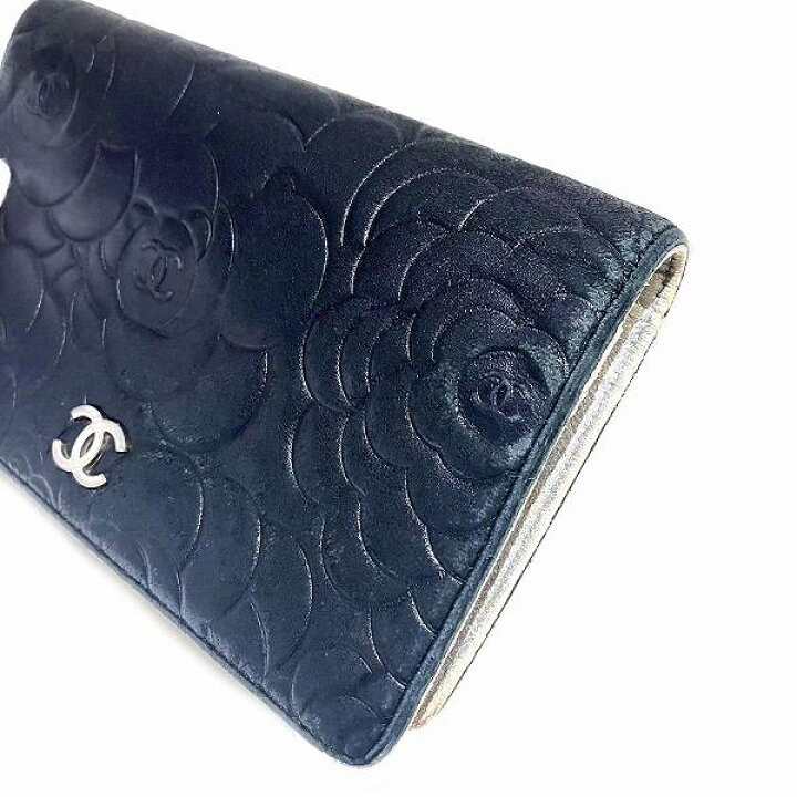 楽天市場】シャネル CHANEL カメリア ココマーク 長財布 2つ折り財布  