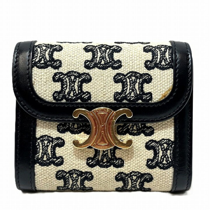 楽天市場】セリーヌ CELINE トリオンフ スモールフラップ ウォレット  