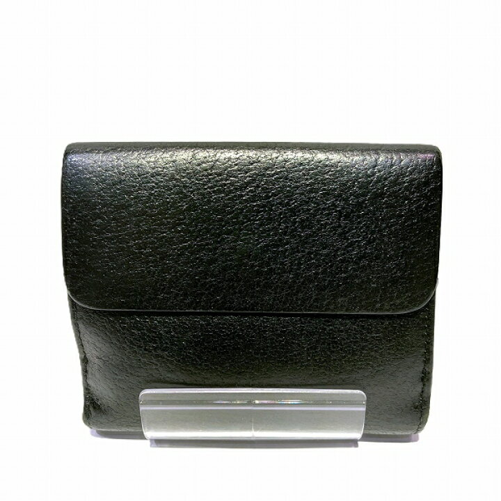 楽天市場】グッチ GUCCI 035.2133.1896 ブラック レザー 二つ折り財布  