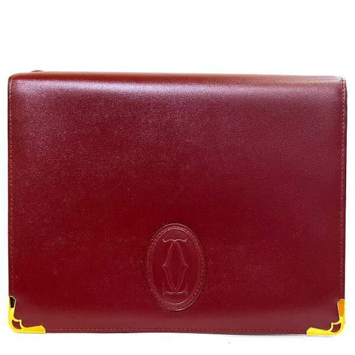 楽天市場】カルティエ Cartier マストライン ボルドー レザー バッグ  