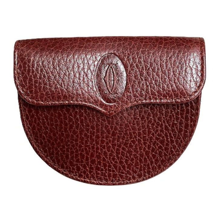 楽天市場】カルティエ Cartier マストライン ボルドー レザー 小銭入れ 