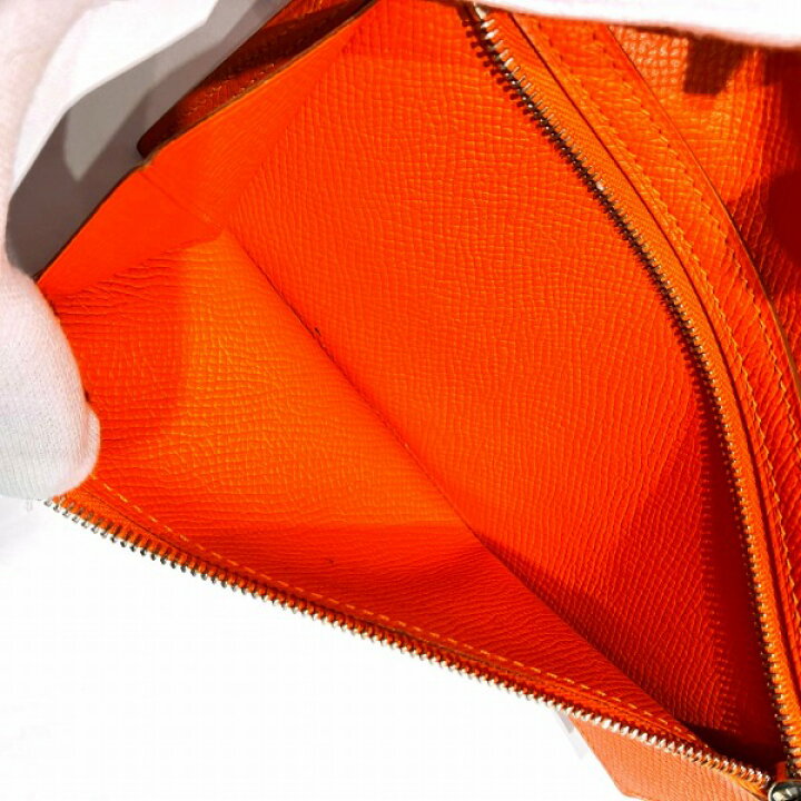 楽天市場】エルメス Hermes ベアンスフレ オレンジ 長財布 レディース 