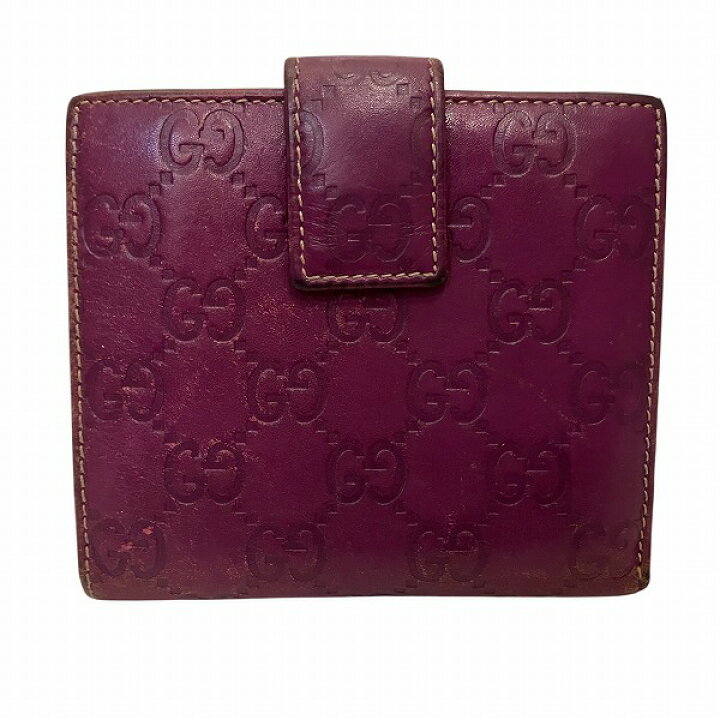 楽天市場】グッチ GUCCI グッチシマ 112664 Wホック 2つ折り財布  
