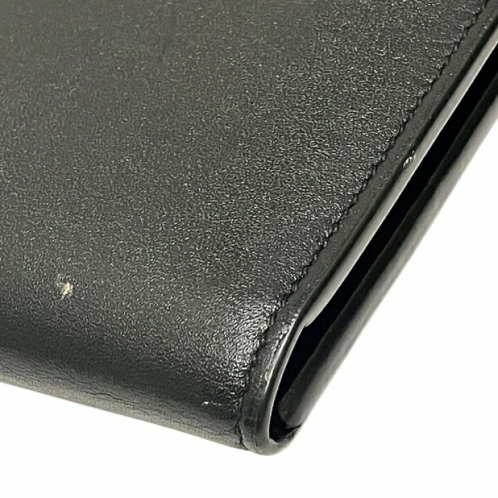 楽天市場】サンローラン ブラック レザー L字ファスナー 二つ折り財布  