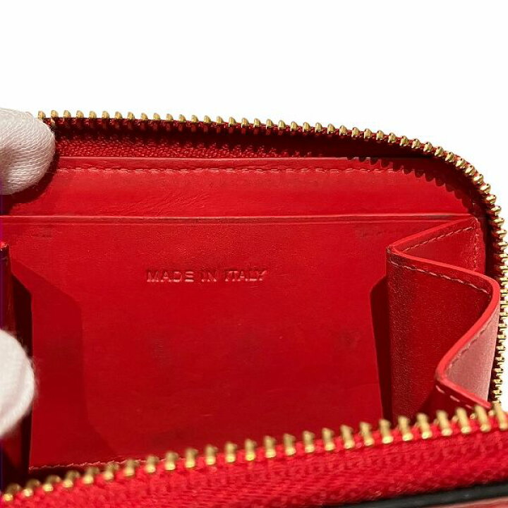 楽天市場】クリスチャンルブタン レッド×ゴールド金具 レザー コイン  