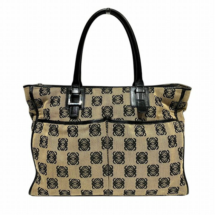 楽天市場】ロエベ LOEWE リピート アナグラム キャンバス×レザー 