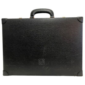 ロエベ LOEWE ブラック レザー バッグ ビジネスバッグ メンズ 送料無料 【中古】