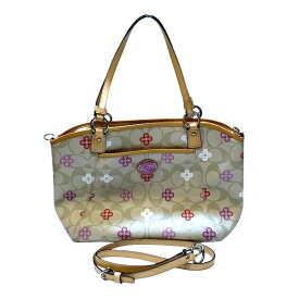 コーチ COACH ペイトン シグネチャー クローバー F22224 バッグ ハンドバッグ ショルダーバッグ レディース 送料無料 【中古】