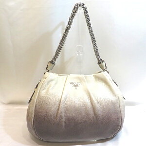 プラダ PRADA BR3964 アイボリー×黒 ワンショルダーバッグ レディース ★送料無料★【中古】【あす楽】
