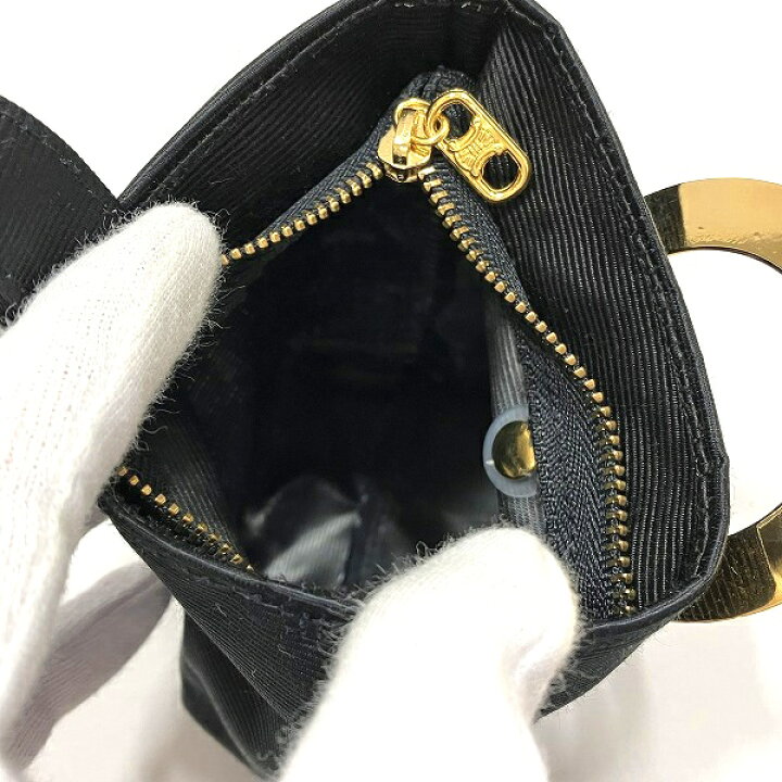 楽天市場】セリーヌ CELINE サークル金具 ナイロン ミニ バッグ  