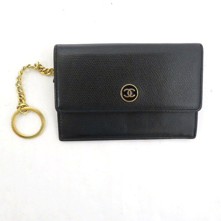 楽天市場】シャネル CHANEL ココボタン キャビアスキン レザー コイン 