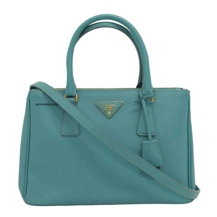 楽天市場】PRADA プラダ サフィアーノ ハンドバッグ ブルーグリーン 