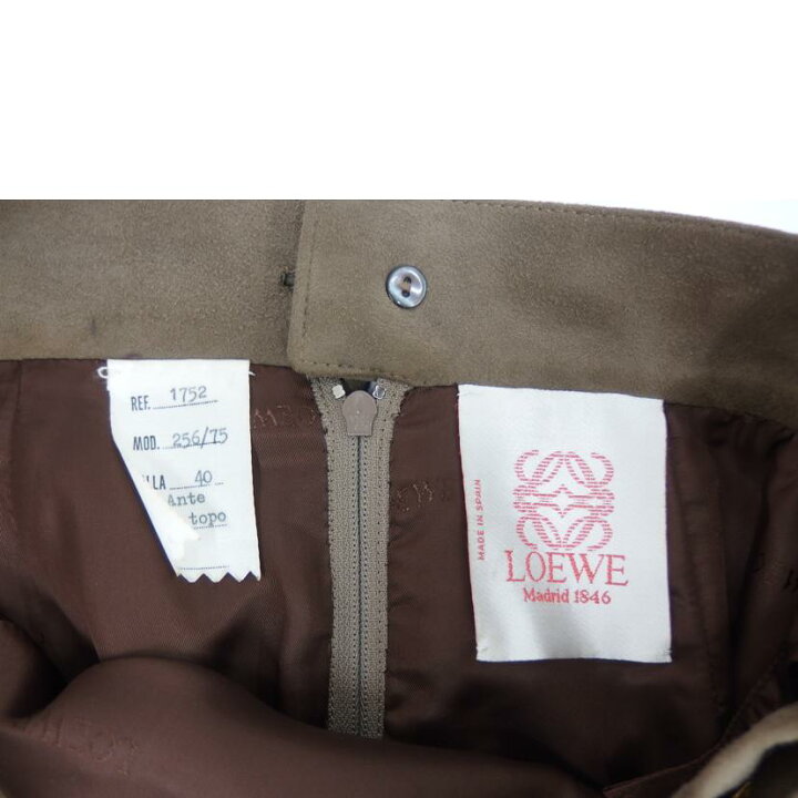楽天市場】LOEWE ロエベ/レザースカート/Bランク/82【中古  