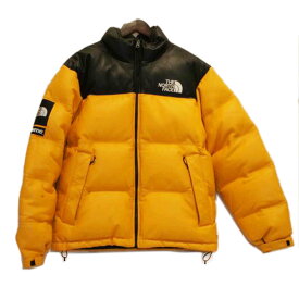 Supreme×THE NORTH FACE シュプリーム×ノースフェイス/17AWノースフェイスコラボラムレザーヌプシダウンジャケット/ND91702I/M/メンズアウター/Bランク/92【中古】