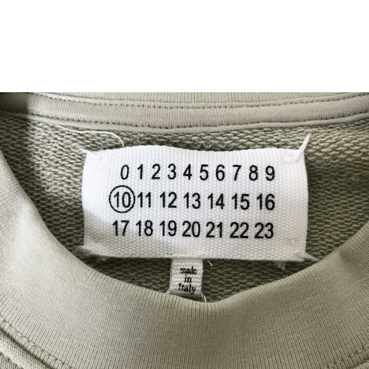 楽天市場】Maison Margiela メゾンマルジェラ/反転刺繍ロゴスウェット 