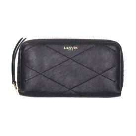 LANVIN ランバン/ラムスキンレザーラウンドファスナー長財布/財布・小物/Bランク/42【中古】