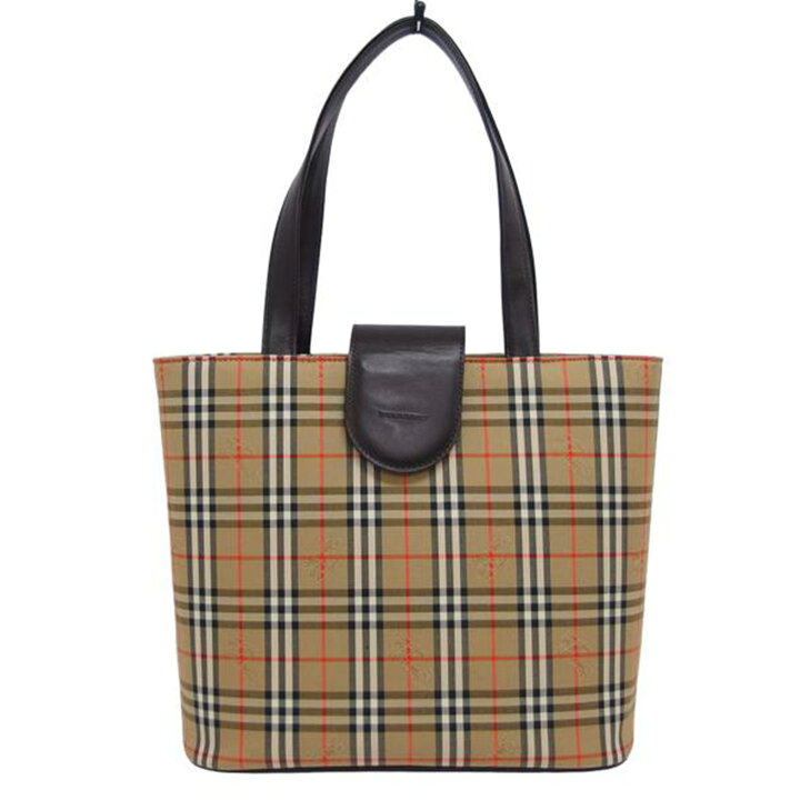 楽天市場】BURBERRY バーバリー/ノバチェック柄トートバッグ/ベージュ  
