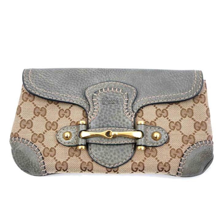 楽天市場】GUCCI グッチ/GGキャンバスホースビットクラッチバック 