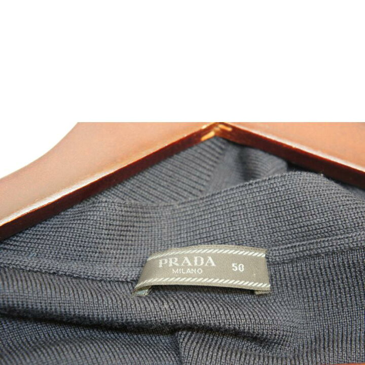 楽天市場】PRADA プラダ/ナイロンウールカーデネイビー/50/メンズ  