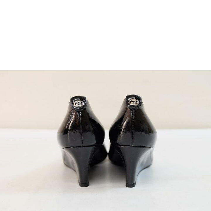 楽天市場】GUCCI グッチ/エナメルパンプス 黒/269597/23.5cm 