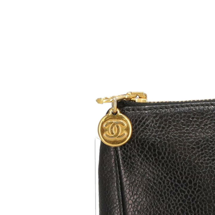 楽天市場】CHANEL シャネル/ココマーク キャビアスキン ポーチ  