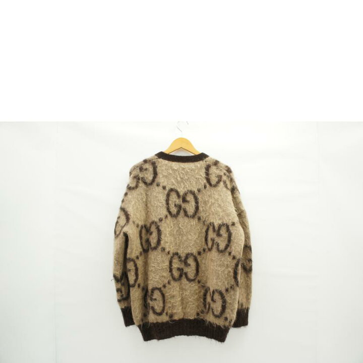 楽天市場】GUCCI グッチ/リバーシブルGGモヘアウールカーディガン・BE  