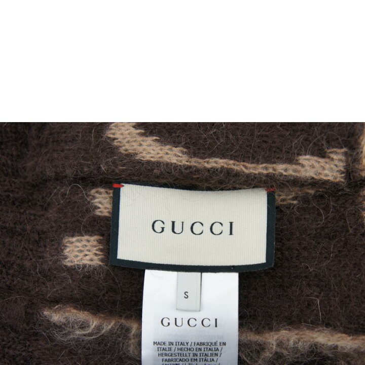 楽天市場】GUCCI グッチ/リバーシブルGGモヘアウールカーディガン・BE  