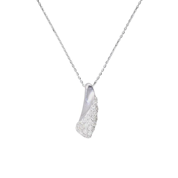 楽天市場】K18WGダイヤネックレス0.34ct/ネックレス/Aランク/93【中古  